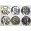 Image 1 : 6 BU FRANKLIN HALVES