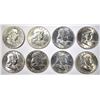 Image 1 : 8 BU FRANKLIN HALVES