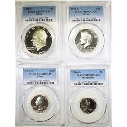 MIXED LOT OF PCGS COINS: