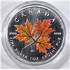 Image 2 : 2001 $5 COLORED AUTUMN MAPLE LEAF CANADA