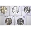 Image 1 : GEM BU FRANKLIN HALF DOLLAR LOT: