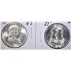 Image 1 : 1949-D & 49-S GEM BU FRANKLIN HALF DOLLARS