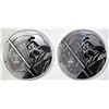 Image 1 : 2-NIUE 2018 DARTH VADER 1oz SILVER COINS