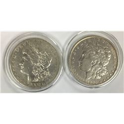 1900-O & 1887-O MORGAN SILVER DOLLARS