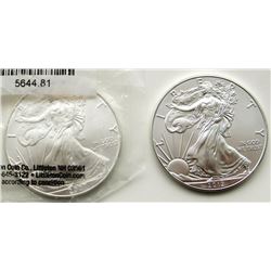 2007 & 2012 .999 SILVER ONE OUNCE EAGLE