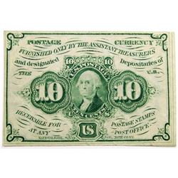 1862 TEN CENT FRACTIONAL NOTE