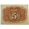 Image 2 : 1863 FIVE CENT FRACTIONAL NOTE