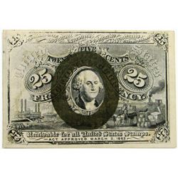 1863 TWENTY FIVE CENT FRACTIONAL NOTE