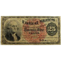 1863 TWENTY FIVE CENT FRACTIONAL NOTE