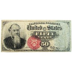 1863 50 CENT US FRACTIONAL CURRENCY