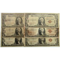 6-HAWAII SILVER CERTS 1935A