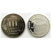 Image 1 : 2-ADVERTISING .999 1oz ROUNDS; DEL FRISCO'S