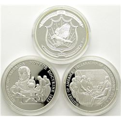 3-AMERICAN MINT 20g .999 SILVER PF ROUNDS