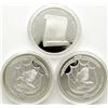 Image 2 : 3-AMERICAN MINT 20g .999 SILVER PF ROUNDS