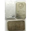 Image 1 : 3-1oz .999 ENGELHARD, SILVERTOWNE,