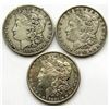 Image 1 : 3 - CIRC OR BETTER SILVER DOLLARS;