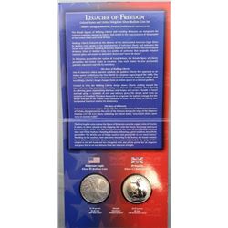 2003 LEGACIES OF FREEDOM TWO COIN SET