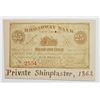 Image 1 : 1862 PRIVATE SHINPLASTER TWENTY FIVE CENTS