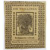 Image 2 : 1/1/1776 6 SHILLINGS DELAWARE