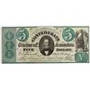 Image 1 : 1861 $5 CONFEDERATE GREEN OVERPRINT