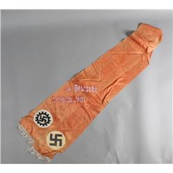 WWII Nazi German Labor Front Funeral Sash