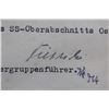Image 2 : WWII Nazi SS Sepp Dietrich Signed Document