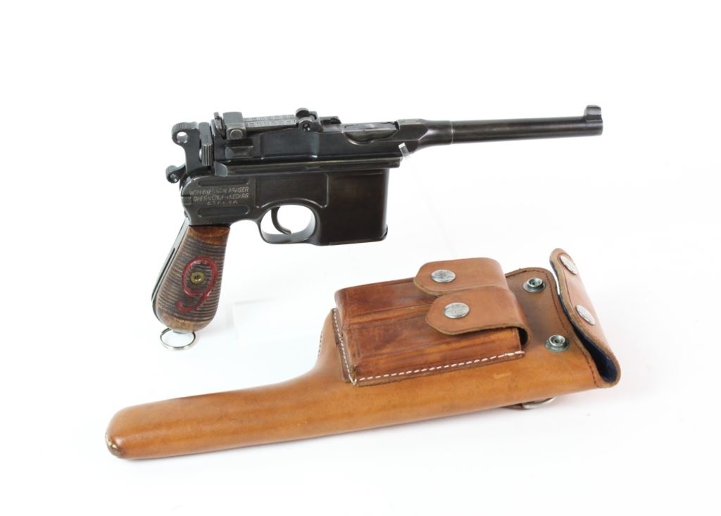 Broomhandle Mauser Pistol 9MM Red 9