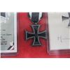 Image 2 : WWI German Iron Cross Display w/2 Postcards