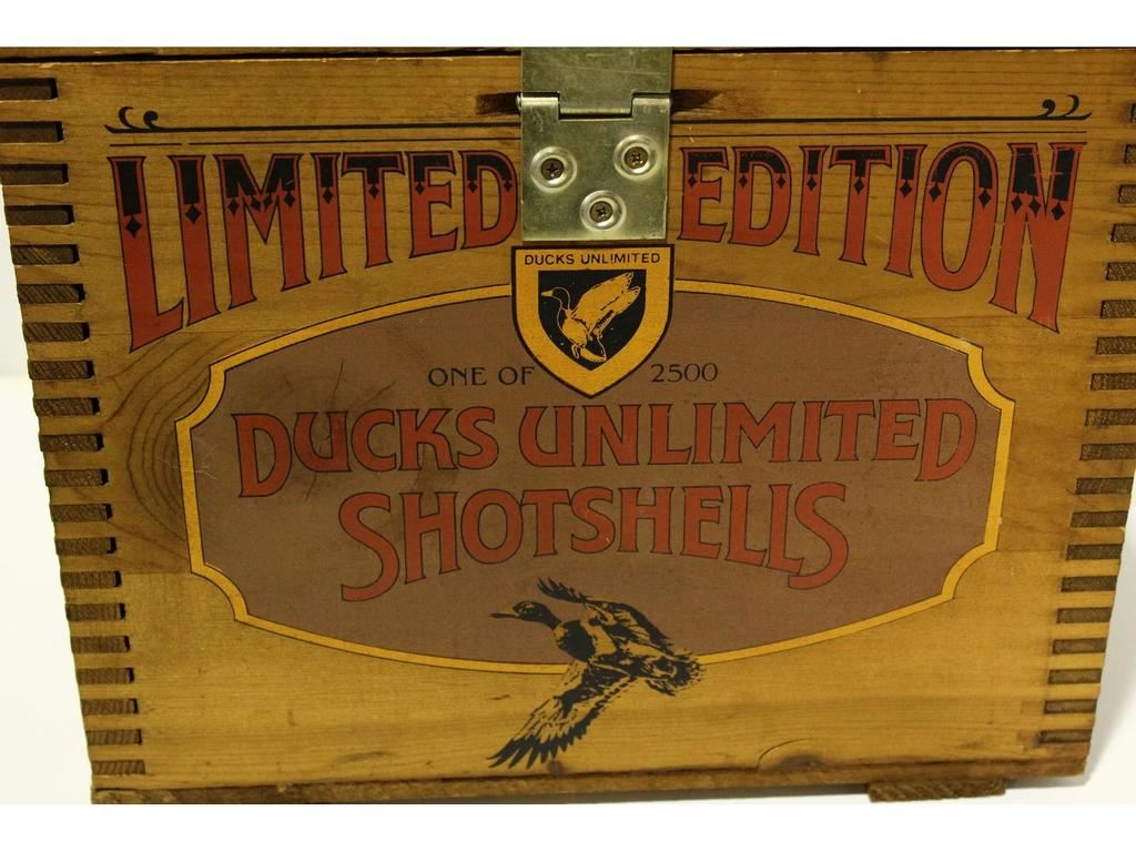 Ducks Unlimited Wooden Shot Shell Box