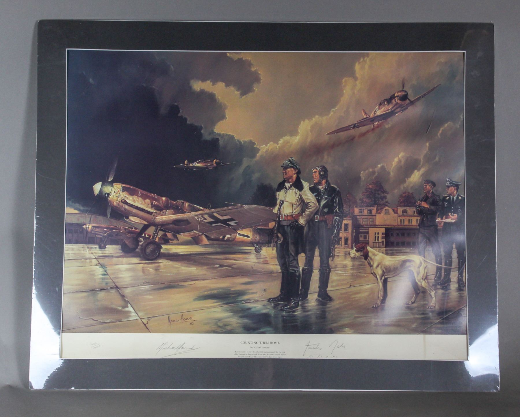 WWII Nazi Gunter Rall Signed Picture