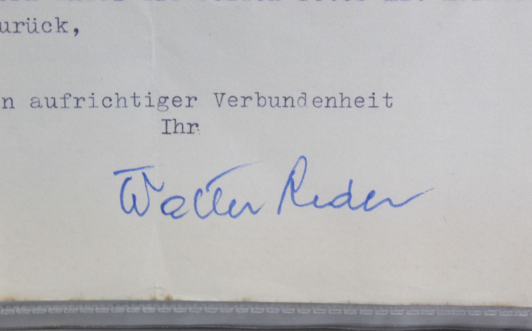 SS Major Walter Reder Correspondence