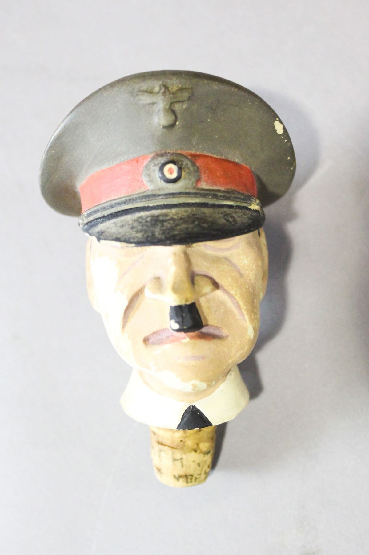 WWII Nazi Hitler's Head Bottle Topper