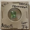 Image 1 : Huge 4.55 Carat Brazilian Aquamarine Emerald Cut Tested Natural