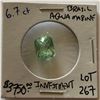 Image 1 : Huge Investment Quality 6.70 Carat Brazilian AQUAMARINE Emerald Cut Tested Natural