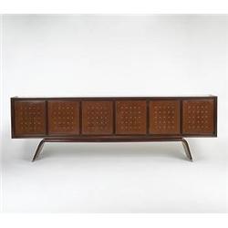  Paolo Buffa sideboard Italy, 1940s mahogany, bra