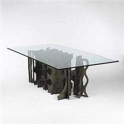  Paul Evans custom dining table Paul Evans Studio