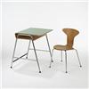 Image 1 :  Arne Jacobsen Student's desk and chair  from Mun