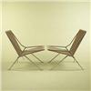 Image 1 :  Poul Kjaerholm PK 25 lounge chairs, pair Fritz H