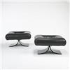 Image 1 :  Oscar Niemeyer stools, pair Tendo Brazil ebonize