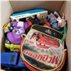 Image 2 : BOX OF KIDS TOYS, CARS, BACKPACKS