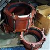 Image 2 : LOT OF LARGE PIPE COUPLINGS