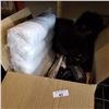 Image 2 : BOX OF NEW BED SHEET, BOBBLEHEAD AND MORE