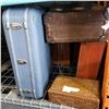 Image 1 : LOT OF LEATHER CASES AND CARVED WOOD BOX
