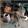 Image 1 : LOT OF METAL WATERING CANS AND GARDEN DECOR