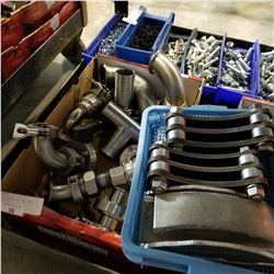 TRAY OF STAINLESS AND FORMS