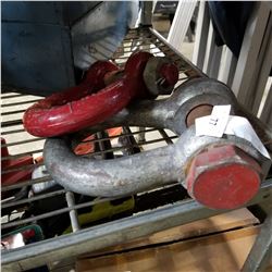 2 LARGE SHACKLES