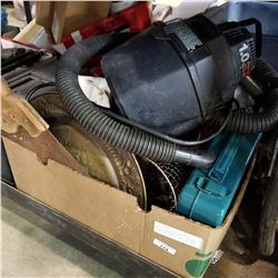 FISH FINDER DEPTH SOUNDER, MAKITA CORDLESS DRILL, PROPANE CATALYTIC HEATER, AND 1HP SHOP VAC
