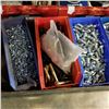 Image 3 : PARTS BINS AND BOX OF NEW HARDWARE