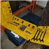 Image 3 : RUBBERMAID BLUE TOOL BOX W/ CONTENTS AND 2 OTHER SOCKET CASES W/ SOME SOCKETS