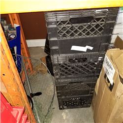 LOT OF BLACK CRATES